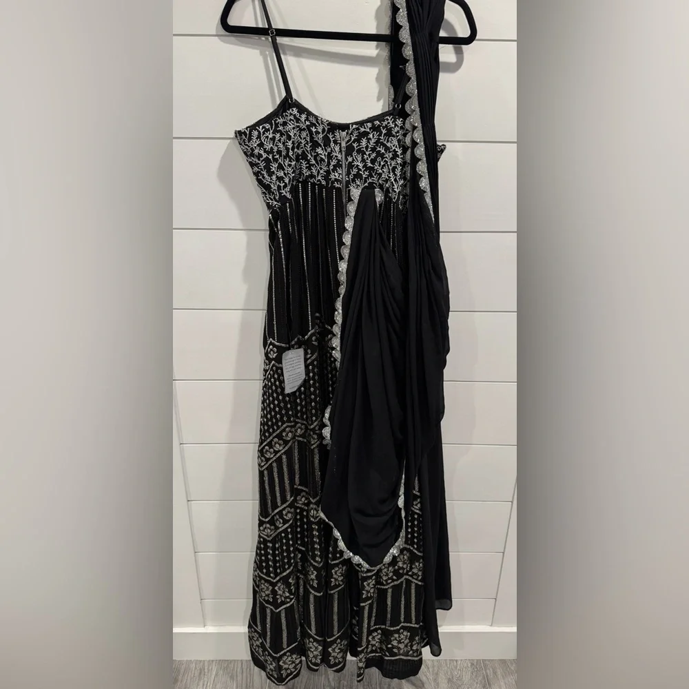 Sani Black and Silver Anarkali - Picture 9 of 14